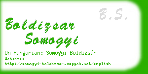 boldizsar somogyi business card